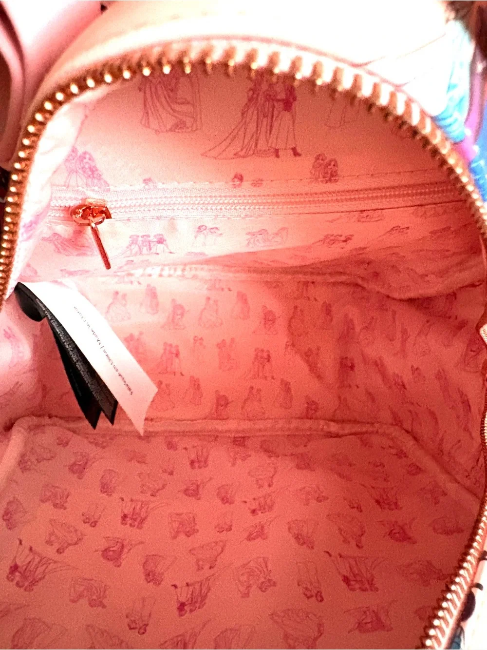 Loungefly Pink Disney Princesses Kids Mini Backpack with Matching Cardholder